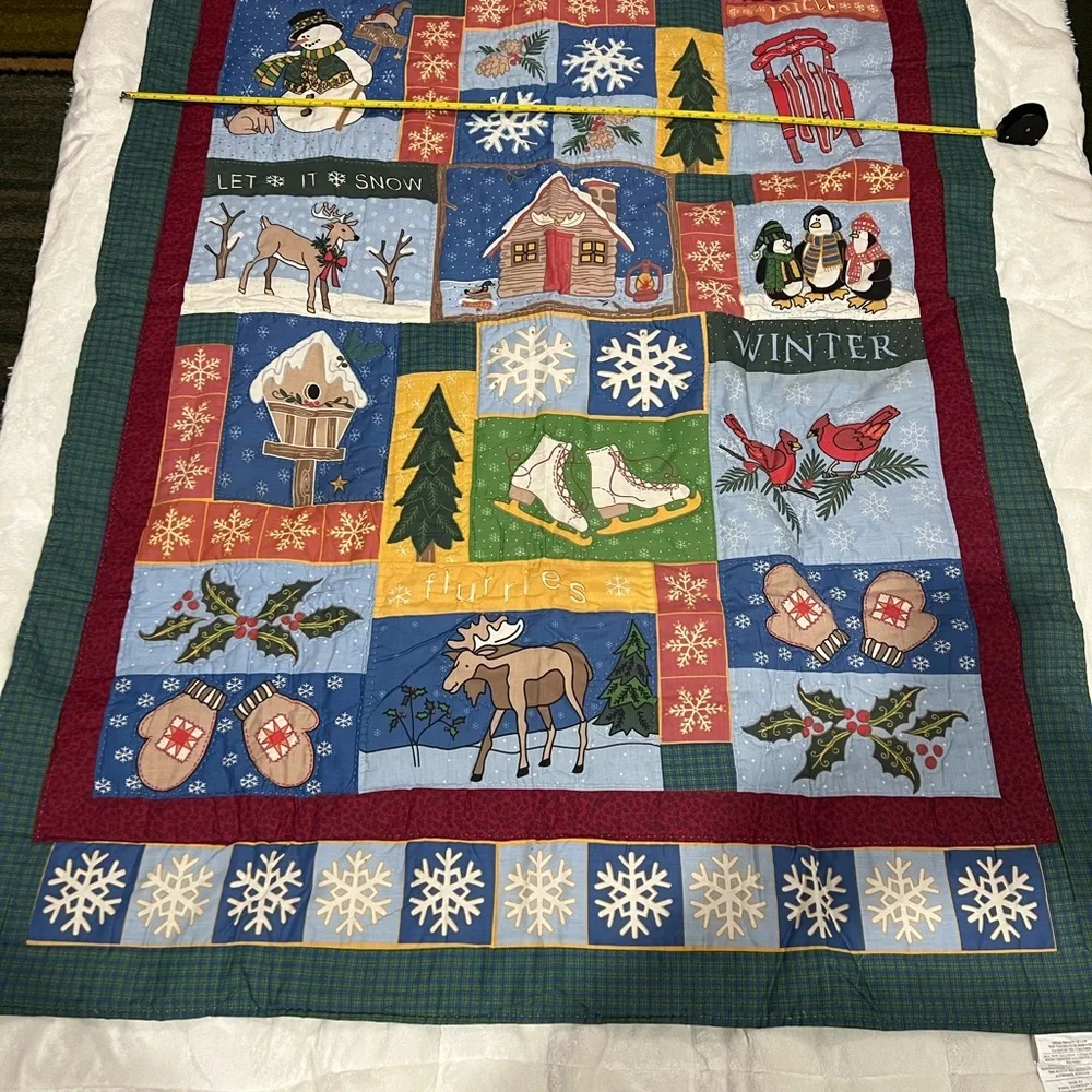 Let It Snow Christmas season throw limited edition 184/3000